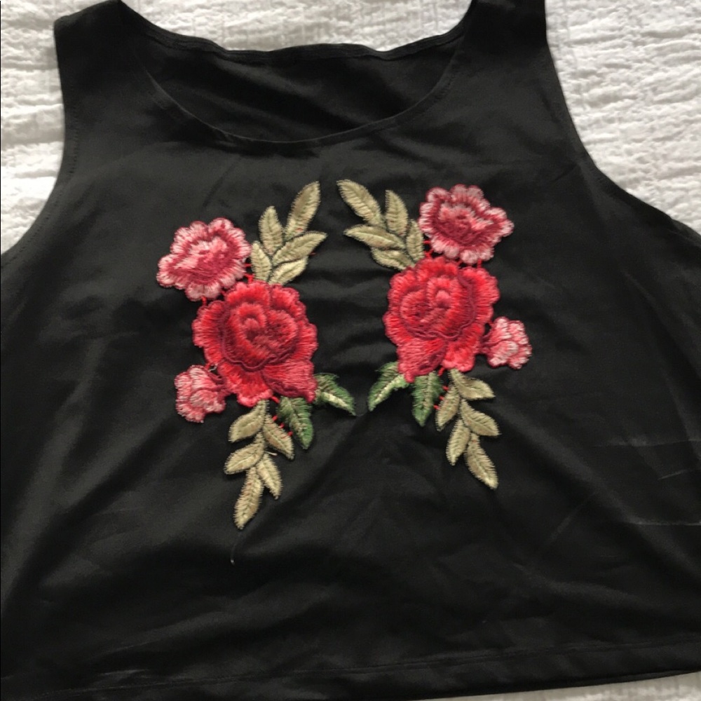 Rose bud tank top